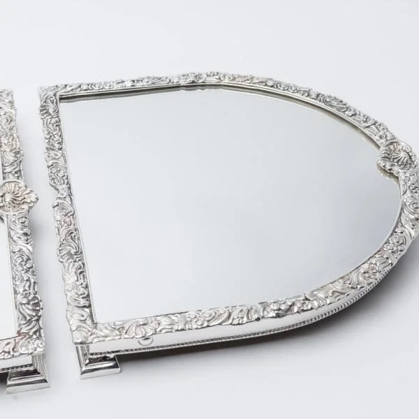 Silver Plated Mirrored Plateau made in Sheffield, England - Image 4