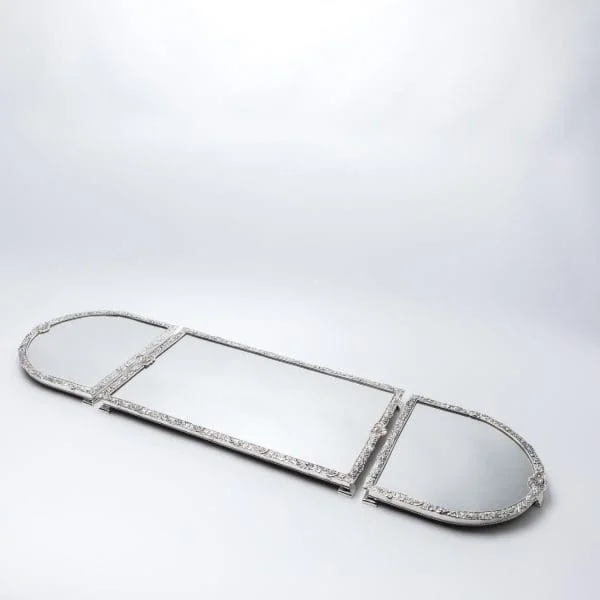 Silver Plated Mirrored Plateau made in Sheffield, England - Image 6