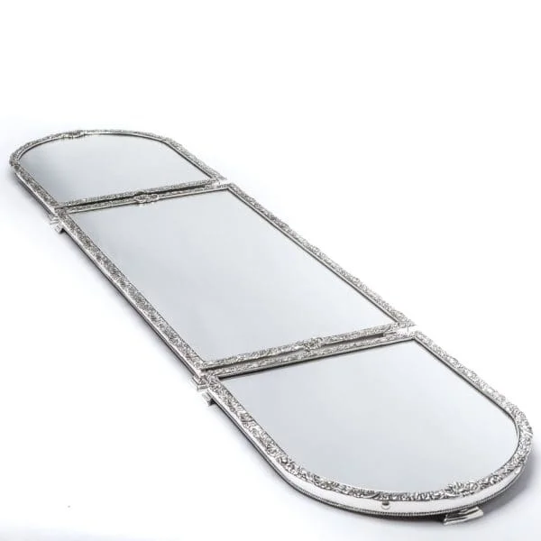 Silver Plated Mirrored Plateau made in Sheffield - Image 9