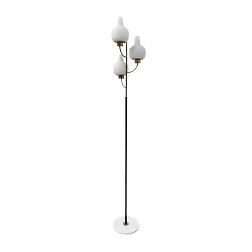 Midcentury Stilnovo Three Branch Floor Lamp Circa 1950s