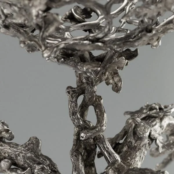 Victorian Solid Silver Epergne Candelabrum Centerpiece by Robert Hennell, London 1873 - Image 7