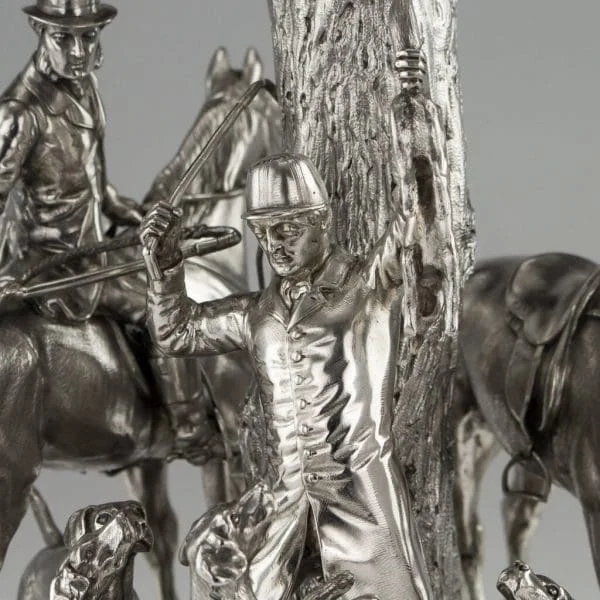 Victorian Solid Silver Epergne Candelabrum Centerpiece by Robert Hennell, London 1873 - Image 13