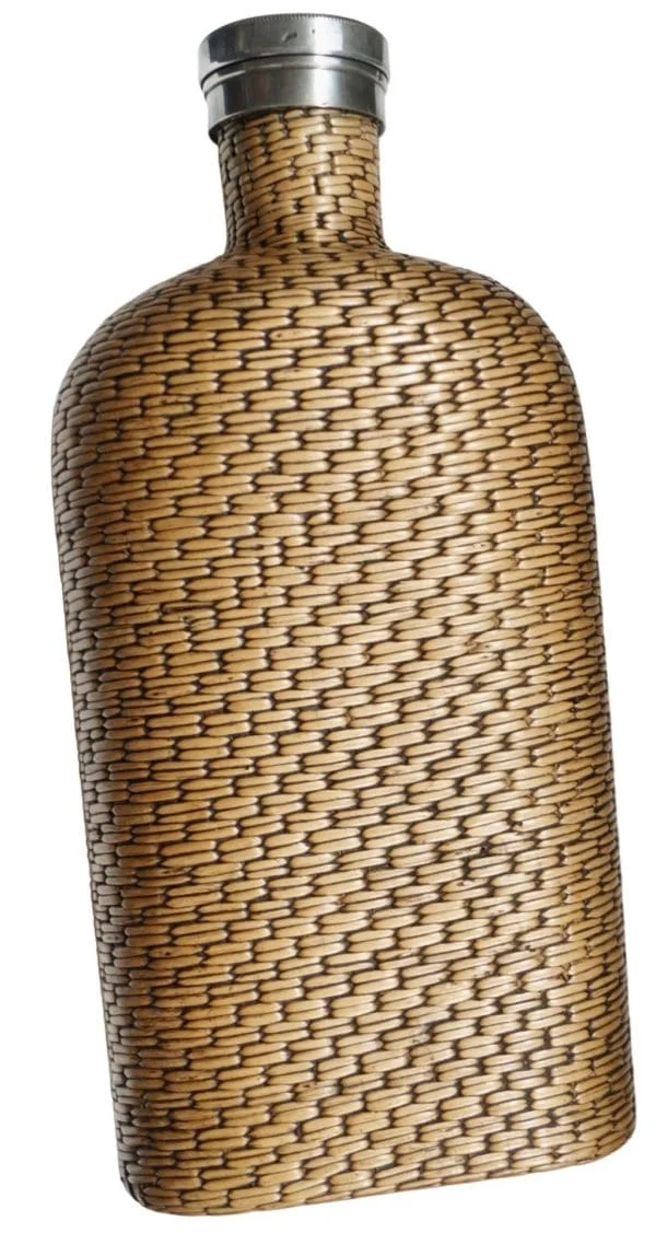 Vintage Wicker Woven Flask - Image 2