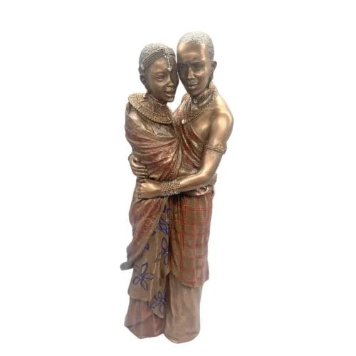 Xystos Maasai Moja Stronger Together Bronze Figurine
