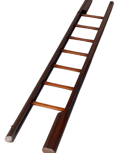 A Mid-Century Library Pole Ladder 1950s Mahogany