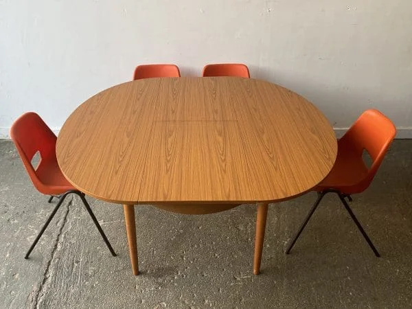 Mid-Century modern dining set by Schreiber Furniture and AB tubular Products - Image 10