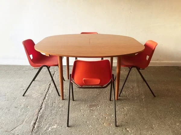 Mid-Century modern dining set by Schreiber Furniture and AB tubular Products - Image 3