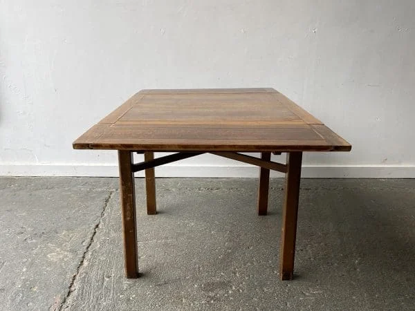 1930’s vintage oak draw leaf dining table - Image 8