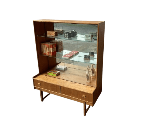 Mid-Century 1960’s mirrored display cabinet by Turnidge of London