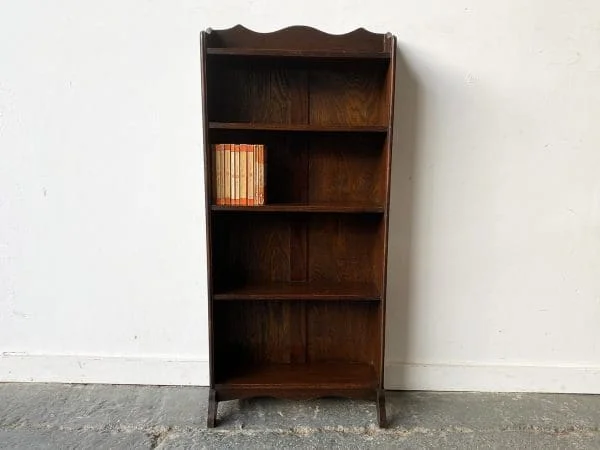 Vintage 1920/30’s open fronted free-standing bookcase - Image 2