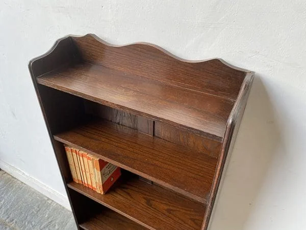 Vintage 1920/30’s open fronted free-standing bookcase - Image 5