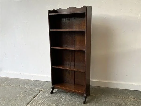 Vintage 1920/30’s open fronted free-standing bookcase - Image 7