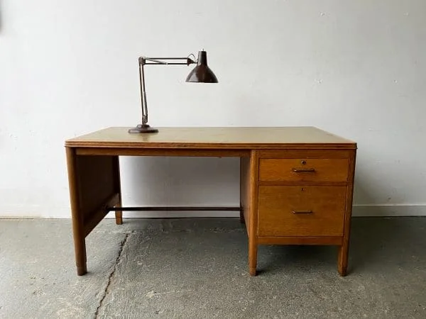 Mid-Century 1950’s vintage Ministry of Defence (MOD) desk - Image 4