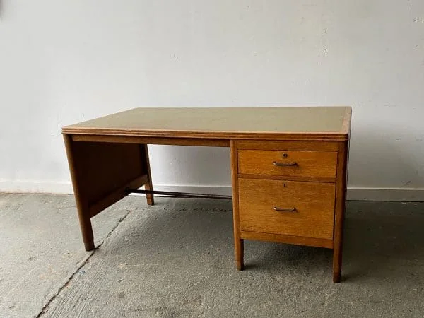 Mid-Century 1950’s vintage Ministry of Defence (MOD) desk - Image 7