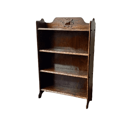 Early 20th century Arts and Crafts oak book shelves