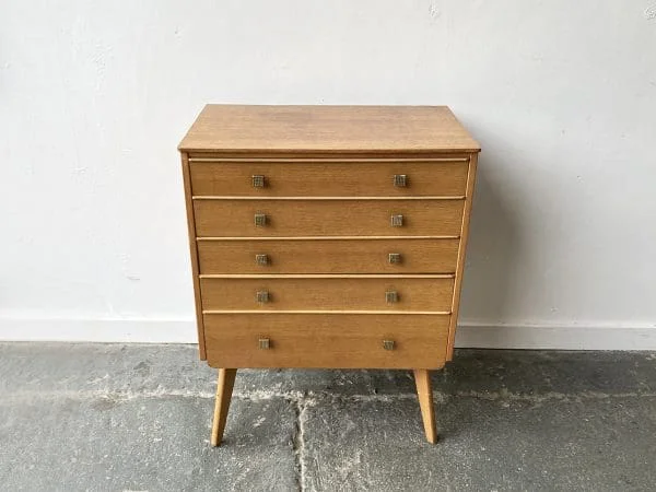 1950s French Mid-Century chest of drawers - Image 9