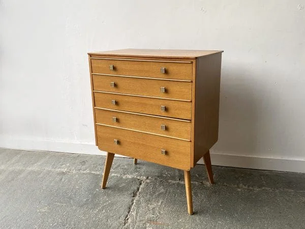 1950s French Mid-Century chest of drawers - Image 8