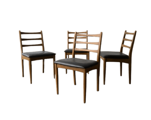 Mid-Century dining chairs by Schreiber Furniture set of 4