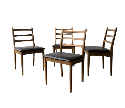 Mid-Century dining chairs by Schreiber Furniture set of 4