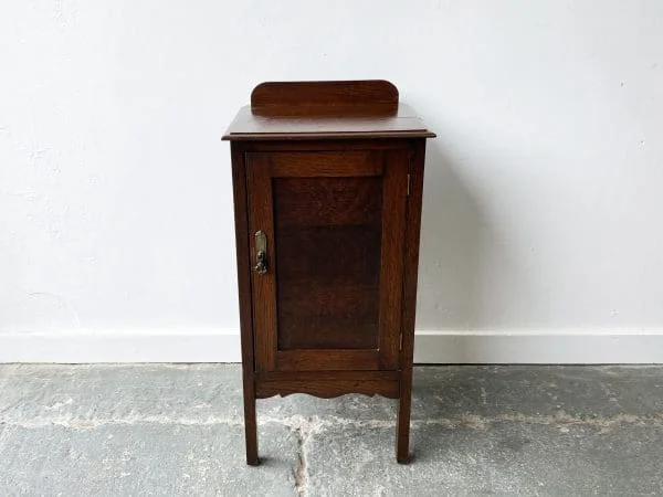 Antique Early 20th century Edwardian pot stand / bedside cabinet - Image 6