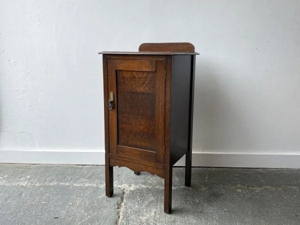 Antique Early 20th century Edwardian pot stand / bedside cabinet - Image 5