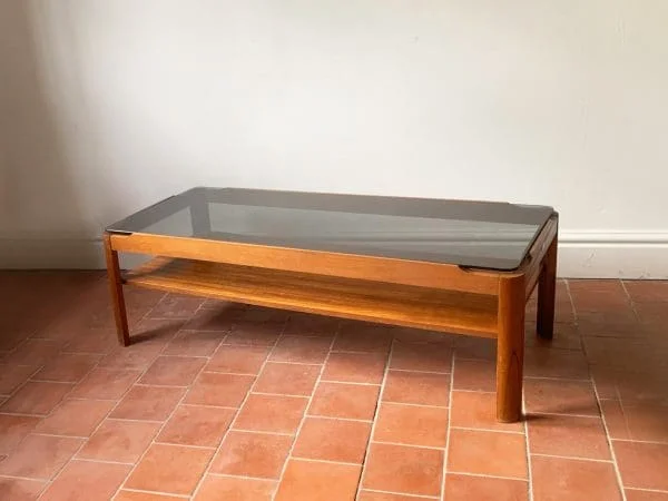 Mid century solid teak coffee table by Myer - Image 6