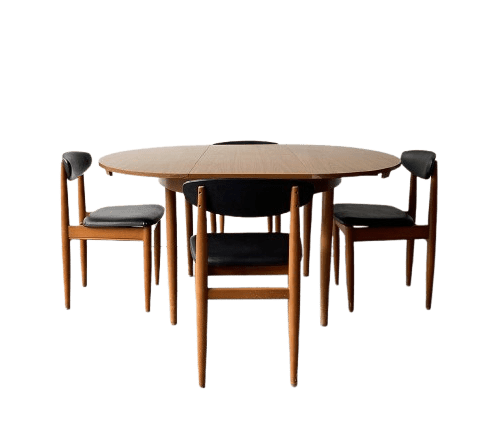 Mid-Century dining table and chairs by Schreiber