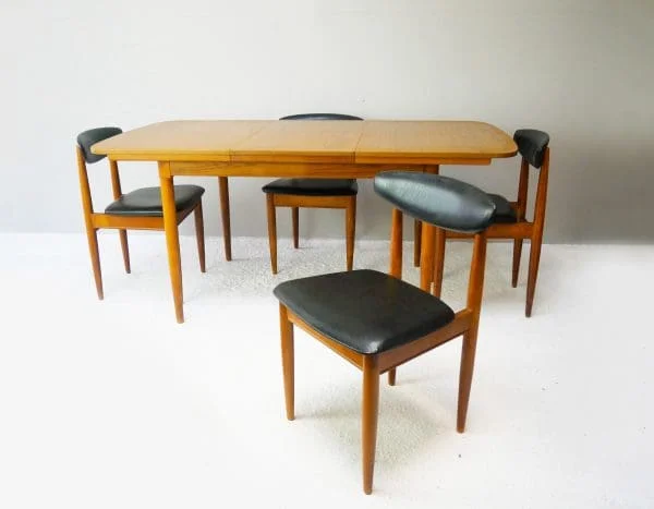 Set Of 4 1970's Mid Century Dining Chairs By Schreiber - Image 4