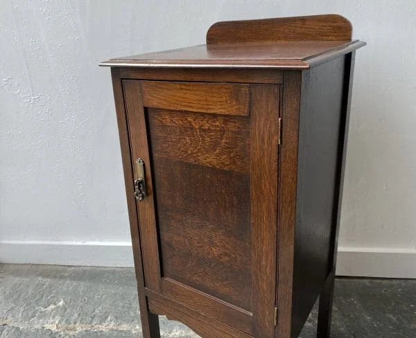 Antique Early 20th century Edwardian pot stand / bedside cabinet - Image 4