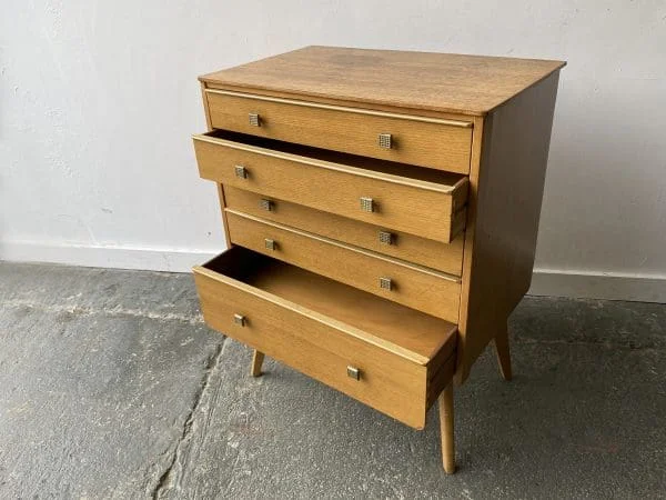 1950s French Mid-Century chest of drawers - Image 3