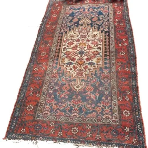 Antique Persian Bakhtiari Carpet Rug