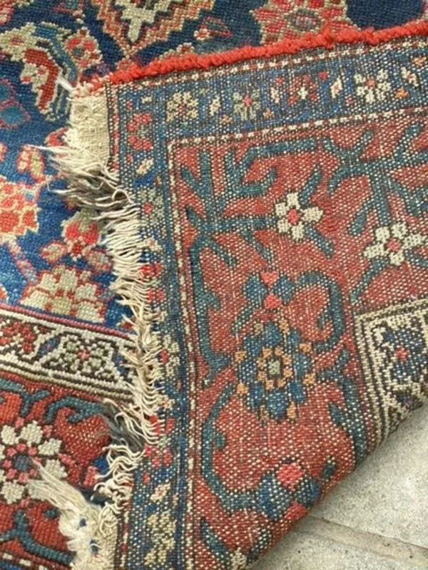 Antique Persian Bakhtiari Carpet Rug - Image 11