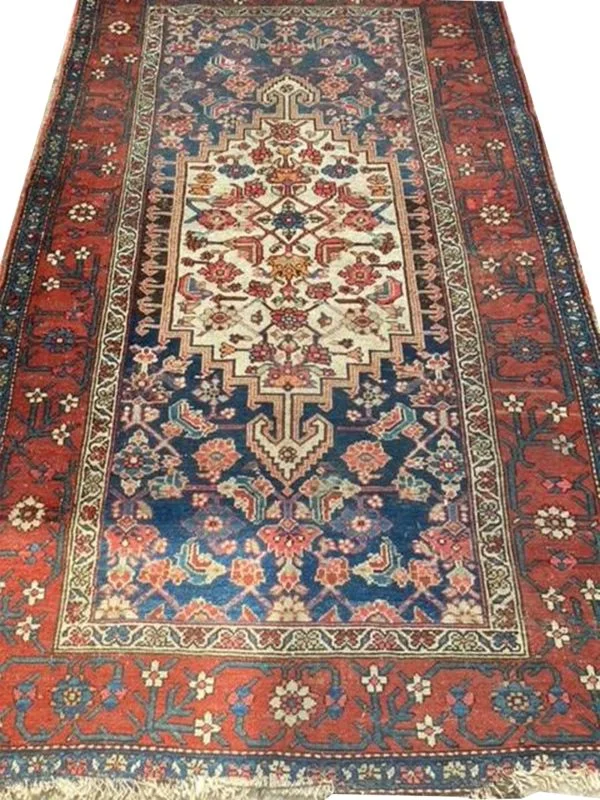 Antique Persian Bakhtiari Carpet Rug - Image 10