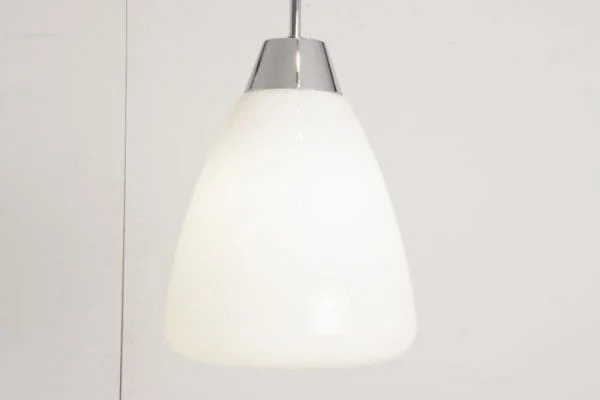 British Art Deco Large Opal Glass Ceiling Pendant Light, 0nly 5 left - Image 10