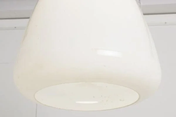 British Art Deco Large Opal Glass Ceiling Pendant Light, 0nly 5 left - Image 9