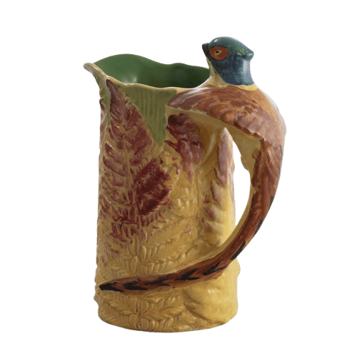 Burleigh Ware Pheasant Art Deco Hand painted Flower Jug c.1930s