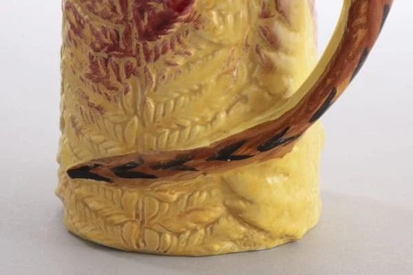 Burleigh Ware Pheasant Art Deco Hand painted Flower Jug c.1930s - Image 5