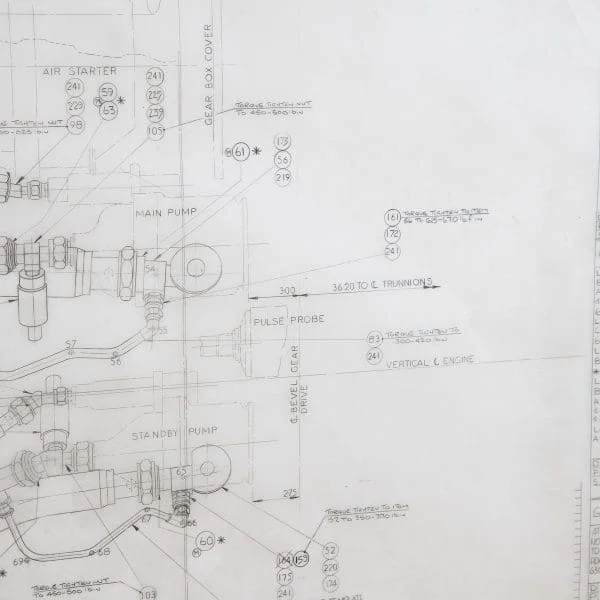 Original Concorde Design Drawing England 1960s - Image 12