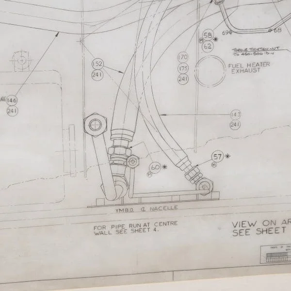 Original Concorde Design Drawing England 1960s - Image 15