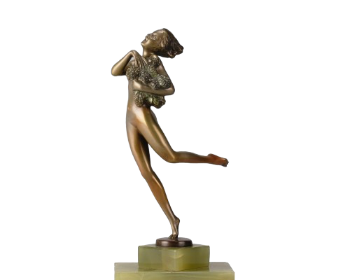 Art Deco Bronze Sculpture "The Harvest" by Josef Lorenzl