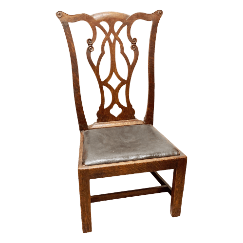 19th Century Antique Oak Hepplewhite Style Childs Chair England, Circa 1880