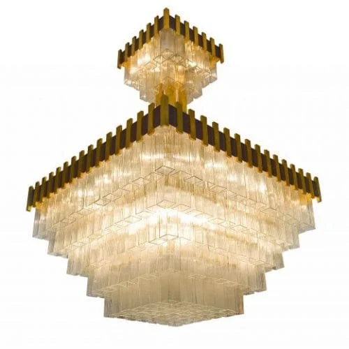 Monumental Mid Twentieth Century Design Chandeliers