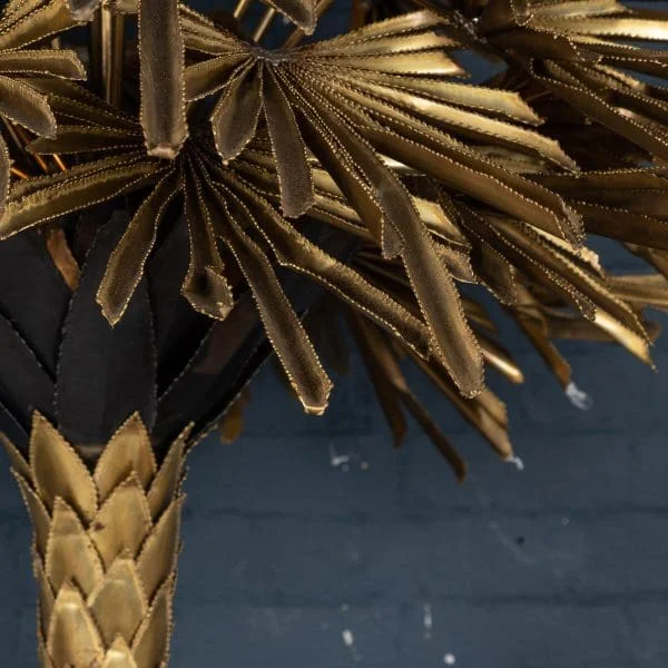 Large Palm Tree Floor Lamp by Maison Jansen, France Circa 1970 - Image 13