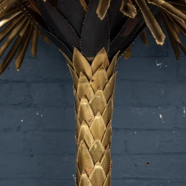 Large Palm Tree Floor Lamp by Maison Jansen, France Circa 1970 - Image 14