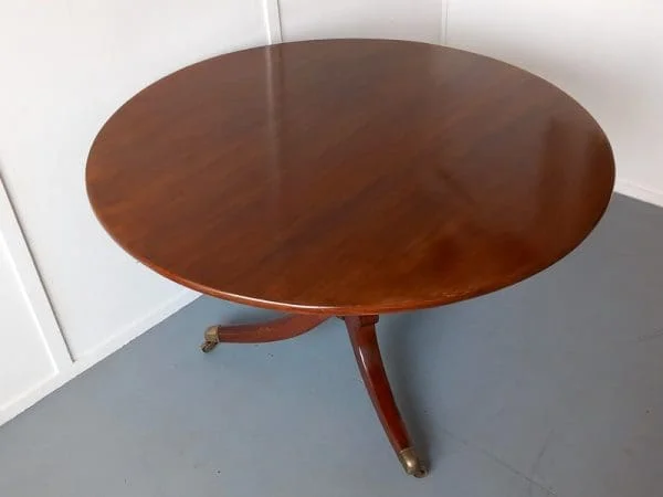 Tilt Top Table C 1900s Mahogany - Image 2