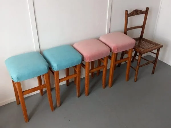 Upholstered Stools - Image 4