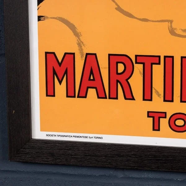 Framed Advertising Poster for Martini Italy Circa 1970 - Image 12