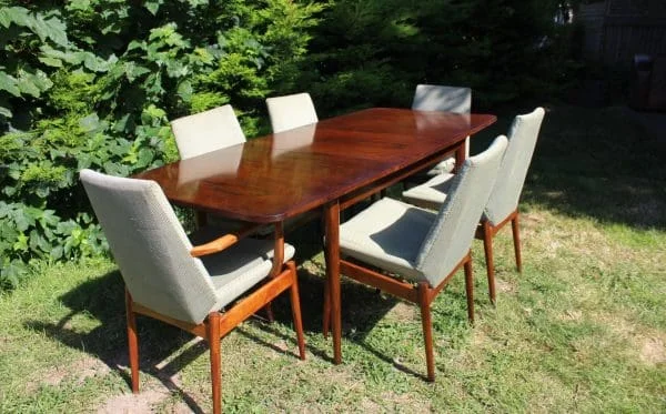 mid century archie shine hamilton dining table and chairs-main-image