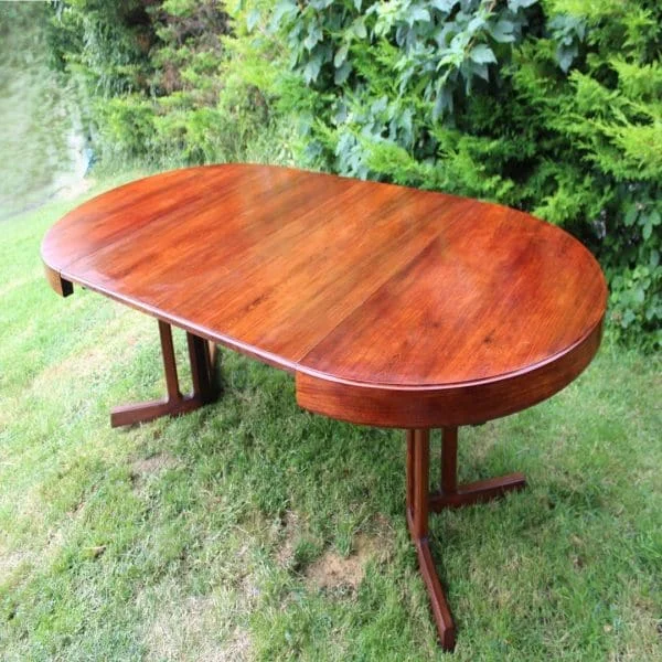 Danish Midcentury Rosewood Dining Table By Johannes Andersen For Hans Bech