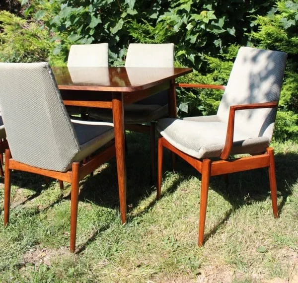 Mid Century Dining Table And Chairs By Archie Shine - Image 7